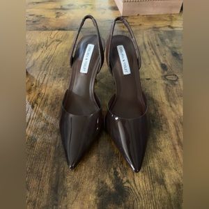 brown heels never worn